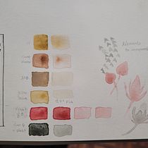 My project for course: Artistic Floral Watercolor: Connect with Nature. Ilustração tradicional, Pintura, Pintura em aquarela e Ilustração botânica projeto de Claudi Lourens - 07.07.2022