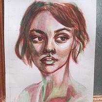 Mi proyecto del curso: Retrato artístico en acuarela. Fine Arts, Painting, Watercolor Painting, and Portrait Drawing project by Jimena Juárez Milián - 07.07.2022
