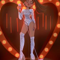 Mi proyecto del curso: Creación de personajes femeninos estilo cartoon con Procreate. Projekt z dziedziny Trad, c, jna ilustracja, Ilustracja c, frowa, R, sunek c i frow użytkownika Sabrina Dambrosio - 08.07.2022