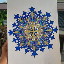 My project for course: Introduction to Islamic Art: Create Biomorphic Patterns. Painting, Pattern Design, Drawing, Watercolor Painting & Ink Illustration project by Shufaiha Mohamad Zainol Abidin - 07.08.2022