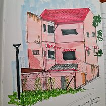 My project for course: Expressive Architectural Sketching with Colored Markers. Sketching, Drawing, Architectural Illustration, Sketchbook & Ink Illustration project by sher_0515 - 06.25.2022