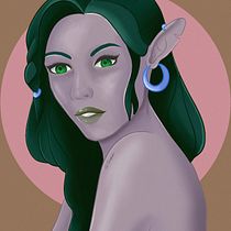 Mi proyecto del curso: Retrato de personajes femeninos con Procreate. Projekt z dziedziny Trad, c, jna ilustracja, Ilustracja c, frowa, R, sunek c i frow użytkownika emacoro94 - 08.07.2022