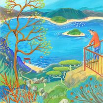 My project for course: Acrylic Painting Step by Step: Miyajima island, Japan. Ilustração tradicional, Pintura, Pintura Acrílica, e Sketchbook projeto de Andrea Snuggs - 09.07.2022