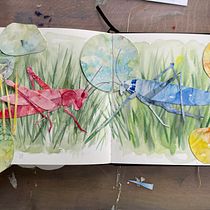My project for course: Creative Watercolor Sketching for Beginners. Un progetto di Illustrazione tradizionale, Bozzetti, Creatività, Disegno, Pittura ad acquerello e Sketchbook di nicola_schmitz - 09.07.2022