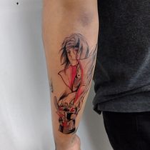 Mi proyecto del curso: Técnicas de color para tatuajes. Un progetto di Illustrazione tradizionale, Disegno, Illustrazione digitale, Design di tatuaggi e Disegno digitale di Carlos Francisco Otero Feregrino - 09.07.2022