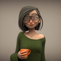 Mi proyecto del curso: Creación de personajes: del 2D al 3D. 3D, Character Design, 3D Character Design, and 3D Design project by caldenteymacarena - 07.10.2022