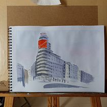 Mi proyecto del curso: Dibujo arquitectónico con acuarela y tinta. Sketching, Drawing, Watercolor Painting, Architectural Illustration, Sketchbook & Ink Illustration project by Yolanda - 07.10.2022