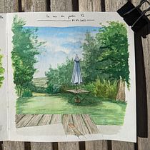 Mon projet du cours : Carnet de voyage à l’aquarelle. Watercolor Painting, and Sketchbook project by Lyra Htn - 07.10.2022