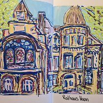 A trip around the world. Un projet de Illustration traditionnelle, Créativité, Dessin , et Carnet de croquis de info - 11.07.2022