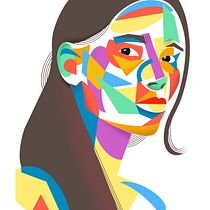 My project for course: Geometric Portraits with Procreate. Un progetto di Illustrazione tradizionale e Illustrazione digitale di Jonathan Hall - 10.07.2022