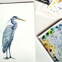 Mein Kursprojekt: Naturalistische Aquarellillustration von Vögeln. Ilustração tradicional, Pintura em aquarela, Desenho realista e Ilustração naturalista projeto de Elisa Findenig - 10.07.2022