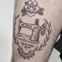Etching Maschine Singer. Un proyecto de Diseño de tatuajes de mrleon - 04.06.2022