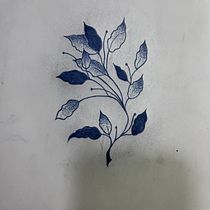 Meu projeto do curso: Tatuagem botânica com pontilhismo. Un progetto di Illustrazione tradizionale, Design di tatuaggi e Illustrazione botanica di Jessica Manna - 11.07.2022