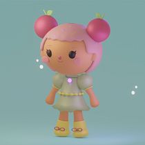 Meu projeto do curso: Criação de personagens Kawaii em 3D com Blender. Traditional illustration, Character Design, Digital Illustration, 3D Modeling, and Manga project by Viviane Machado - 07.09.2022