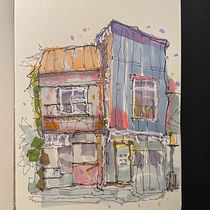My project for course: Expressive Architectural Sketching with Colored Markers. Sketching, Drawing, Architectural Illustration, Sketchbook & Ink Illustration project by Malte Herrmann - 07.04.2022