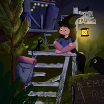 Mijn project van de cursus: Fantasie-illustratie met Procreate. Ilustração tradicional, Ilustração digital, e Desenho digital projeto de suusvw - 11.07.2022