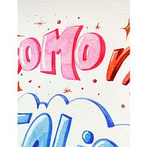 Mi proyecto del curso: Lettering en acuarela a todo color Ein Projekt aus dem Bereich Lettering, Aquarellmalerei, H und Lettering von eva_plaza - 11.07.2022