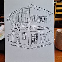 Mon projet du cours : Esquisses d'architecture expressives aux feutres de couleur. Sketching, Drawing, Architectural Illustration, Sketchbook & Ink Illustration project by janina.kong - 07.11.2022