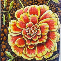 My project for course: Botanical Sketchbooking: A Meditative Approach - Marigold. Ilustração tradicional, Esboçado, Desenho, Pintura em aquarela, Ilustração botânica, e Sketchbook projeto de chante.ishte - 11.07.2022