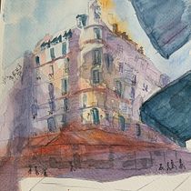 Mi proyecto del curso: Dibujo arquitectónico con acuarela y tinta. Watercolor Painting, Architectural Illustration & Ink Illustration project by Barbara Fiorilo-Mendoza - 07.11.2022