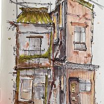 My project for course: Expressive Architectural Sketching with Colored Markers. Sketching, Drawing, Architectural Illustration, Sketchbook & Ink Illustration project by griet - 07.05.2022