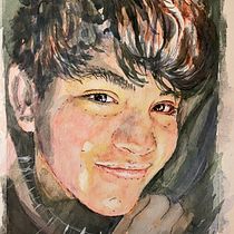 Mi proyecto del curso: Retrato artístico en acuarela. Fine Arts, Painting, Watercolor Painting, and Portrait Drawing project by ja_martineztapia - 07.11.2022