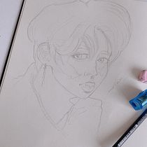Mi proyecto del curso: Sketchbook de retrato: explora el rostro humano. Un progetto di Bozzetti, Disegno, Disegno di ritratti, Disegno artistico e Sketchbook di mirek9ow - 09.01.2022