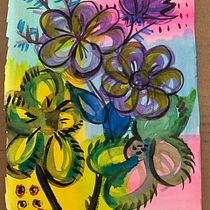 My project for course: Creative Illustration: Play with Unexpected Materials. Traditional illustration, Fine Arts, Painting, Creativit, Sketchbook, and Motion Graphics project by cerealmom - 07.12.2022