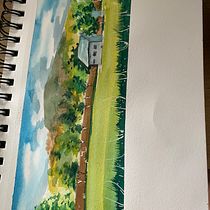 Mi proyecto del curso: Cuaderno de viaje en acuarela. Traditional illustration, Watercolor Painting, Architectural Illustration, and Sketchbook project by Allie Maralza - 07.09.2022