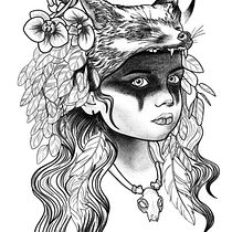 My project for course: Digital Design and Illustration of Tattoos with Procreate. Traditional illustration, Graphic Design, Digital Illustration, Tattoo Design, and Digital Drawing project by Anastasiia Doroshenko - 07.12.2022