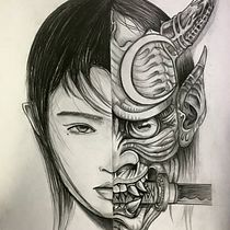 Meu projeto do curso: Tatuagem para principiantes. Tattoo Design project by leycansblade - 07.12.2022
