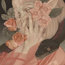 Mi proyecto del curso: Retratos digitales de fantasía con Photoshop. Traditional illustration, Drawing, Digital Illustration, Portrait Drawing, Digital Drawing, and Digital Painting project by Tobias Raven - 07.12.2022