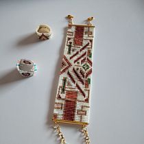 Meu projeto do curso: Design de bijuteria: crie patterns elegantes com miçangas. Accessor, Design, Arts, Crafts, Jewelr, Design, and Fiber Arts project by Cesaria Pinto Rodrigues - 07.12.2022
