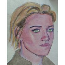 Mi proyecto del curso: Retrato artístico en acuarela. Fine Arts, Painting, Watercolor Painting, and Portrait Drawing project by mishelldiaz1234 - 07.07.2022