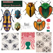 Meu projeto do curso: Design de estampa para superfície têxtil com Photoshop Ein Projekt aus dem Bereich Traditionelle Illustration, Design von Garderoben, Musterdesign, Modedesign und Digitale Illustration von Carulina De Mesquita Manzi - 10.07.2022