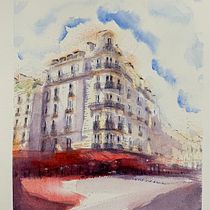 My project for course: Architectural Sketching with Watercolor and Ink. Drawing, Watercolor Painting, Architectural Illustration, Ink Illustration, Sketching, and Sketchbook project by vacker8 - 07.06.2022