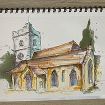 My project for course: Expressive Architectural Sketching with Colored Markers. Sketching, Drawing, Architectural Illustration, Sketchbook & Ink Illustration project by pipdh - 07.13.2022