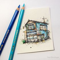 My project for course: Expressive Architectural Sketching with Colored Markers. Sketching, Drawing, Architectural Illustration, Sketchbook & Ink Illustration project by yana_khachikyan - 07.13.2022