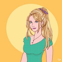Il mio progetto del corso: Ritratto di personaggi femminili con Procreate. Projekt z dziedziny Trad, c, jna ilustracja, Ilustracja c, frowa, R, sunek c i frow użytkownika pamela isaia - 13.07.2022