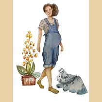 Mijn project van de cursus: Karakters illustreren en karakteriseren aquarel. Un proyecto de Ilustración tradicional, Diseño de personajes, Pintura y Pintura a la acuarela de marijke.andriese - 13.07.2022