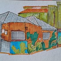 My project for course: Expressive Architectural Sketching with Colored Markers. Sketching, Drawing, Architectural Illustration, and Sketchbook project by Angelique Pacheco - 07.13.2022