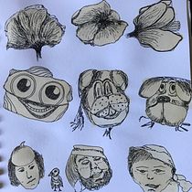 My project for course: Sketchbook Illustration with Pen: Embracing Mistakes. Sketching, Drawing, Sketchbook & Ink Illustration project by Janka Minekova - 07.13.2022