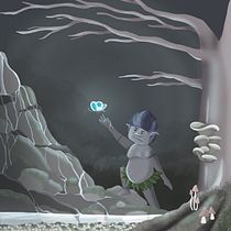 Light in the dark. Ilustração tradicional, Ilustração digital, e Desenho digital projeto de Anny Di Somma - 13.07.2022
