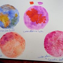 Eperiments and Galaxy for Modern Watercolor Techniques. Traditional illustration, Fine Arts, Painting, and Watercolor Painting project by nicolafaull - 07.08.2022