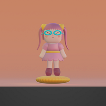 Mi proyecto del curso: Creación de personajes kawaii en 3D con Blender Larley. Traditional illustration, Character Design, Digital Illustration, 3D Modeling, Manga, and 3D project by Larley Arostegui - 07.11.2022