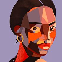My project for course: Geometric Portraits with Procreate. Ilustração tradicional e Ilustração digital projeto de jenni - 14.07.2022
