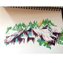 My project for course: Expressive Architectural Sketching with Colored Markers. Sketching, Drawing, Architectural Illustration, Sketchbook & Ink Illustration project by nancyaustin192 - 07.14.2022