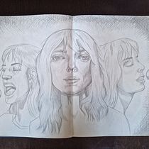 My project for course: Portrait Sketchbooking: Explore the Human Face Ein Projekt aus dem Bereich Skizzenentwurf, Zeichnung, Porträtzeichnung, Artistische Zeichnung und Sketchbook von Fanny Johansson - 14.06.2022