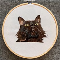 Meu projeto do curso: Needle painting para principiantes. Embroider, Naturalistic Illustration, and Textile Design project by Lucas Tosin Paese - 07.14.2022