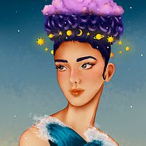 Mi proyecto del curso: Retratos digitales de fantasía con Photoshop. Traditional illustration, Drawing, Digital Illustration, Portrait Drawing, Digital Drawing, and Digital Painting project by lulybusso00 - 07.14.2022
